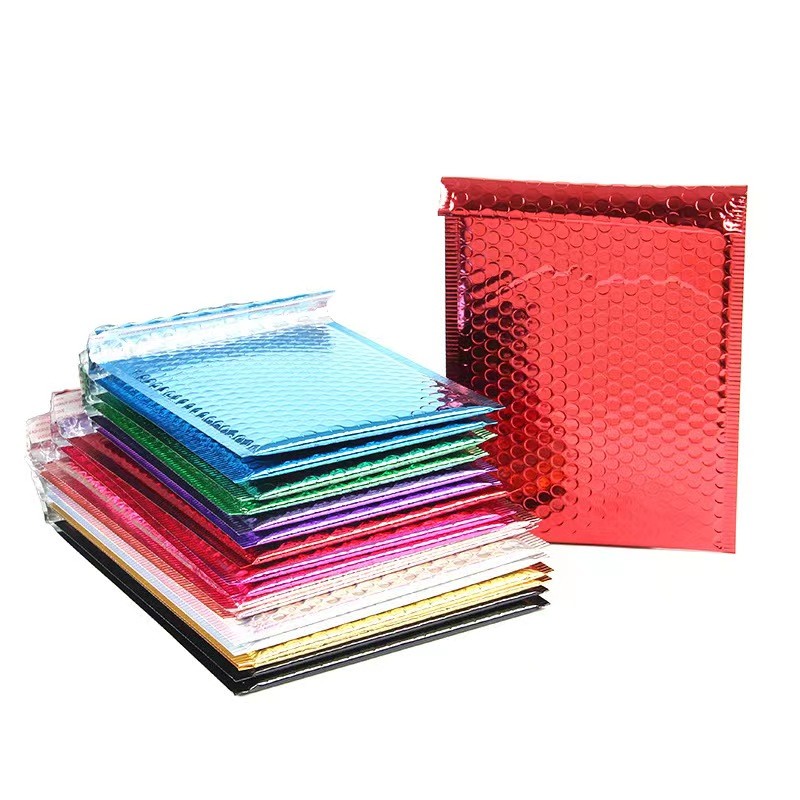 Gravure Printing Silver Bubble Wrap Bags Anti Shock Protection