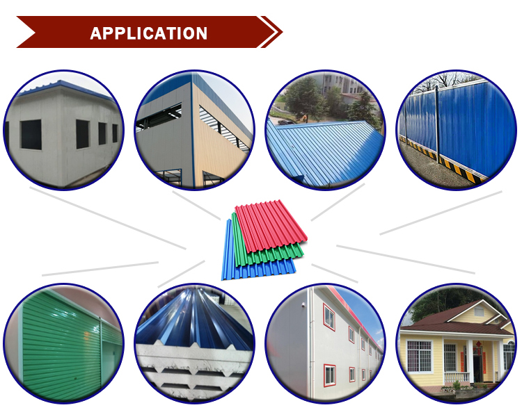 direct RAL color PPGI galvanized corrugated steel plate with CE certification