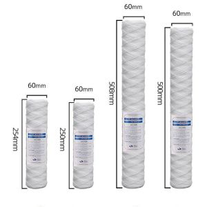 Electroplating Potions Application PP Yarn String Wound Filter Cartridge 1-10um