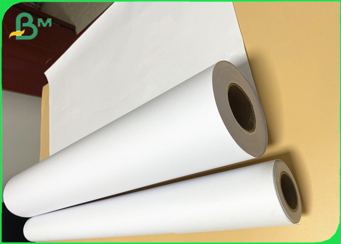 36inch 150m 80gsm White Engineering Paper Rolls For CAD Plotter Printing