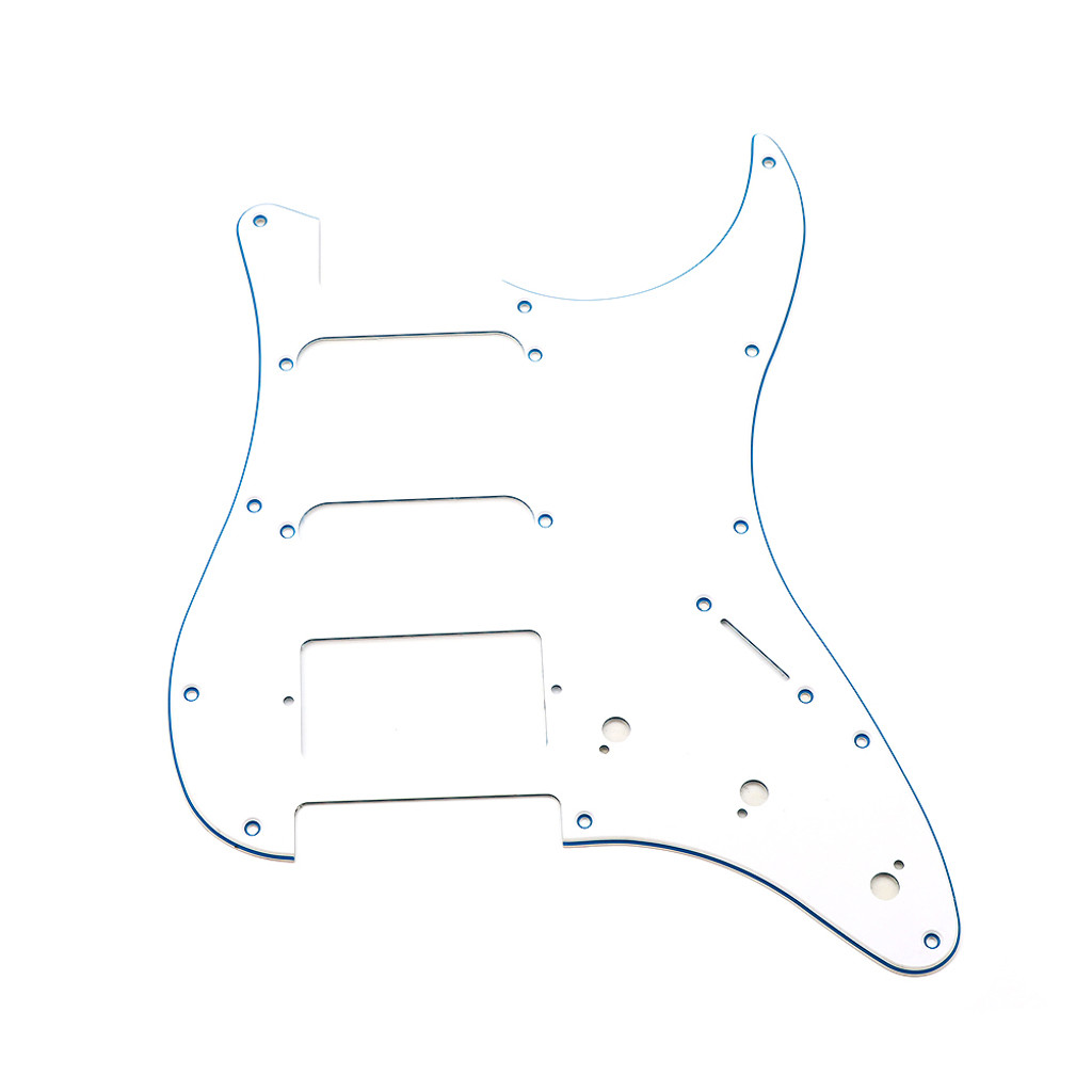 11 Holes Electric Guitar Pickguard White Scratch Plate For FD ST Style Guitar Accessories