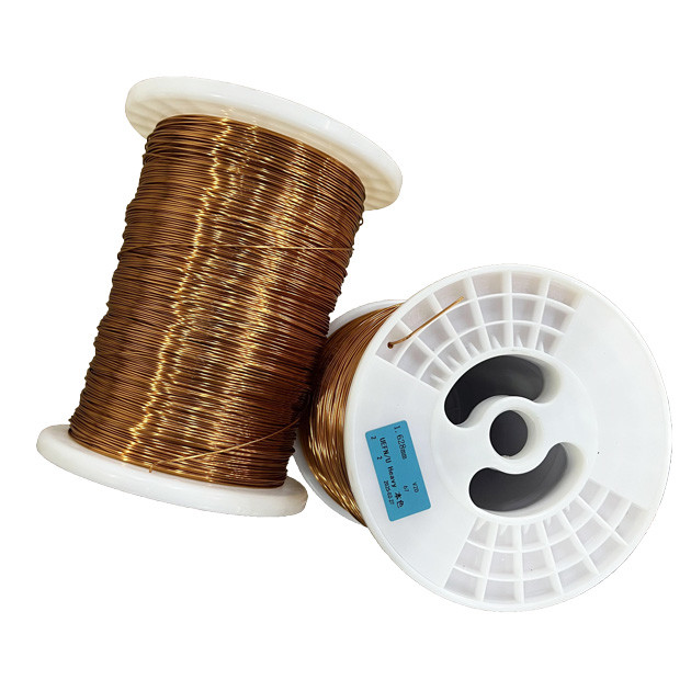 155C Temperature Grade Enamelled Round Copper Wire Customizable Color Options Enamel Insulation Material