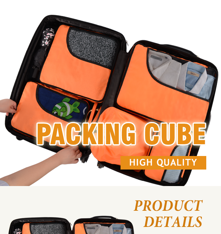BSCI SEDEX 4P audit Set of 4 Simple Travel packing cubes