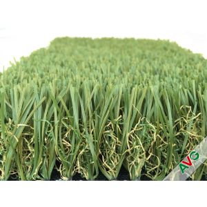 Durable Four Tone 12400Dtex / 8f Hybrid Wave Outdoor Artificial Grass With W