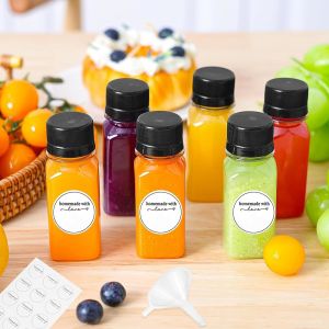 China Bpa Free square Bottle Juice Screw Cap Bottle with Flavour Juice and Leak Proof Plastic Fruit Juice Bottle Eco Friendly on sale