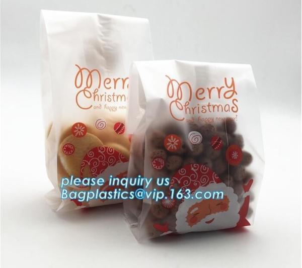 Christmas Candy Cookie Bags Cute SanHalloween Decoration Plastic Cookie