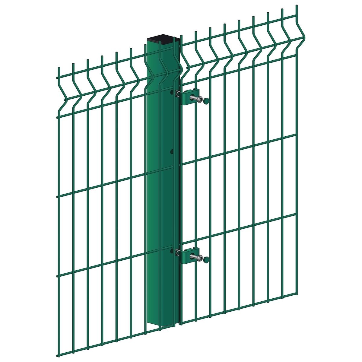 3D Welded V Mesh Security Fencing PVC Coated Galvanized