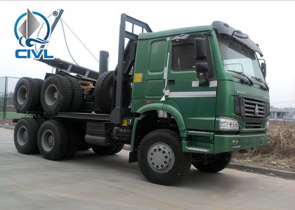 SINOTRUK HOWO 50 Ton 6x4 Logging Truck Log Carrier Truck Engine 290/336/371/380