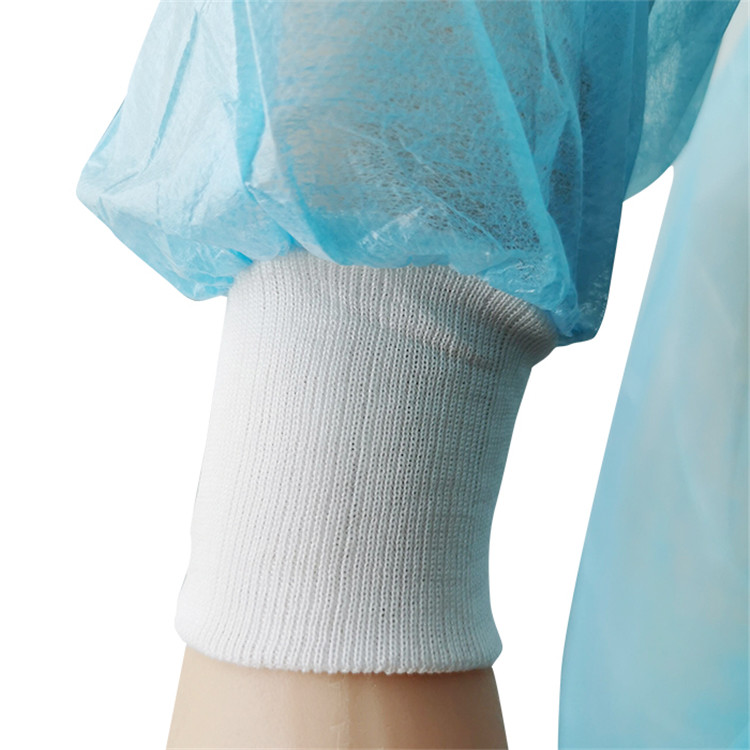 Workshop Disposable Protective Gown PP Isolation Gown Long Sleeves