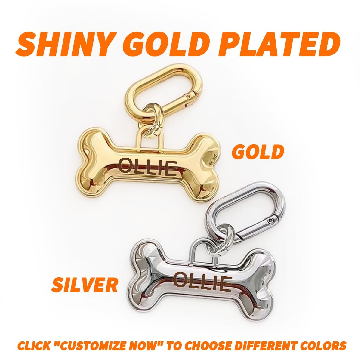 Brass Dog Tags Pet Engraved Id Tags Double Sided Deep Engraved