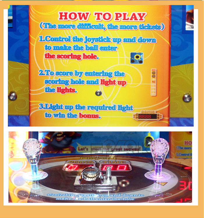 Balance Ball Challenge Pirate Strategy Redemption Ticket Machine
