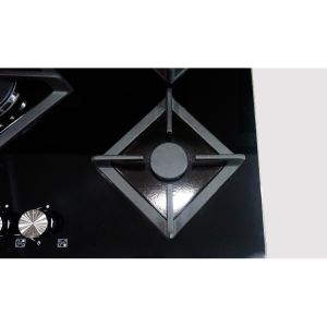 Tempered Glass Surface 5 Burner Gas Cooktop Built In Flameout Protection For