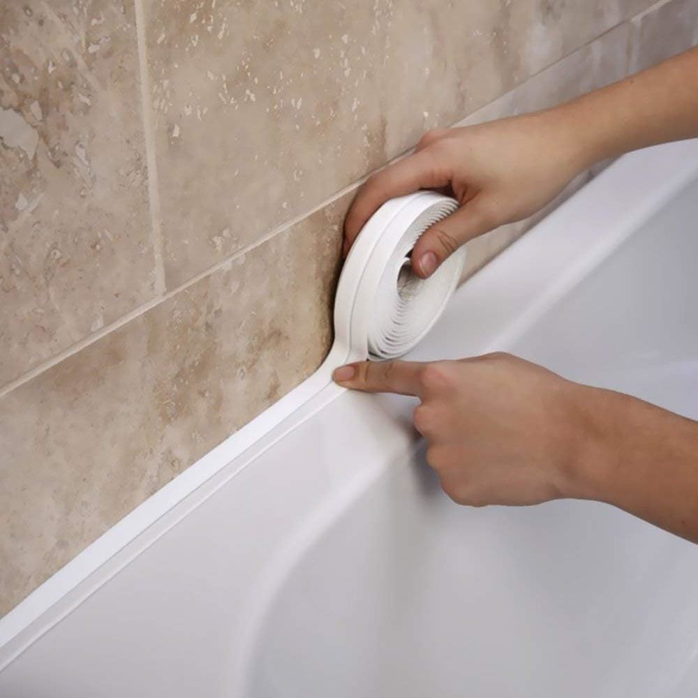 Magic White Bathtub Sealer Trim Wall Caulk Tub Surround Sealer Trim