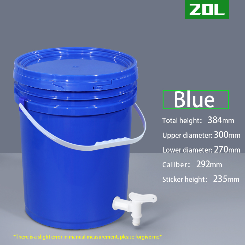 Food Grade Drink Dispenser 5 Gallon Plastic Bucket With Handle And Lids Customrized Logo
