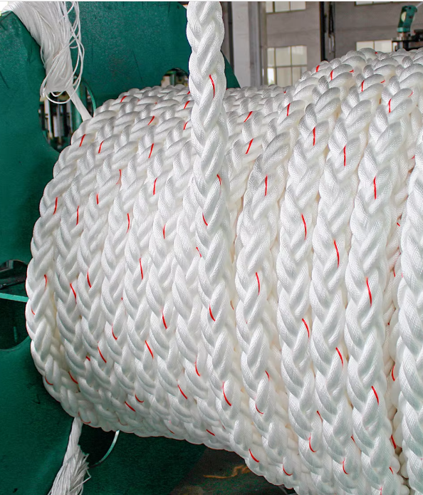 China High Strength 8/12 Strand Braided Hawser Polypropylene PP Mono Monofilament Nylon Marine Towing Rope for Mooring on sale