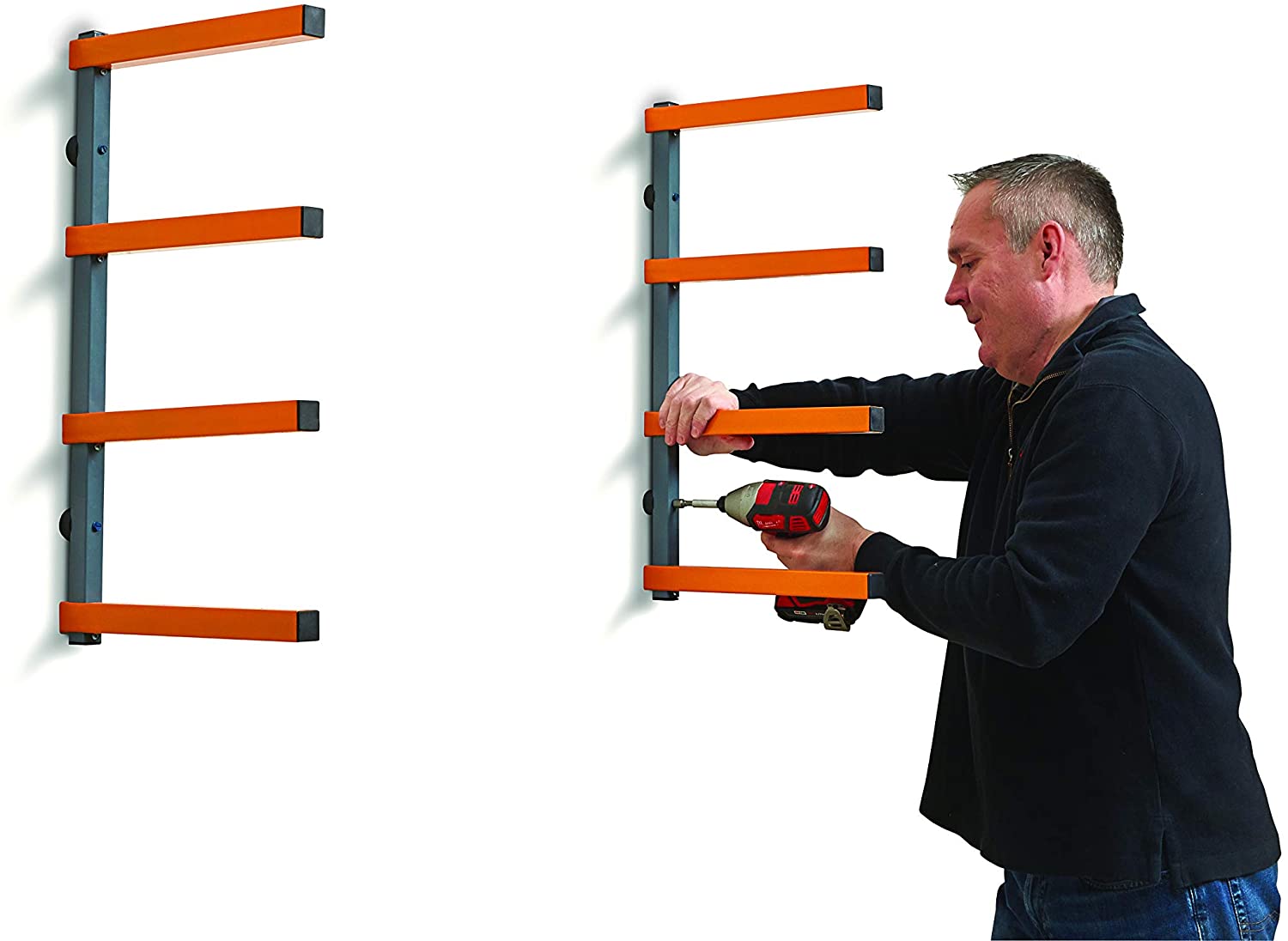 Lumber Storage Metal Rack Wood Rack Organizer Five Layers Detachable