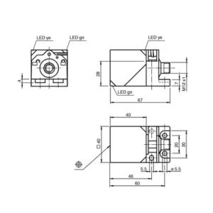NBB20-L2-E2-V1 Inductive Sensor 20mm Detection IP67 Rated Pepperl+Fuchs OEM