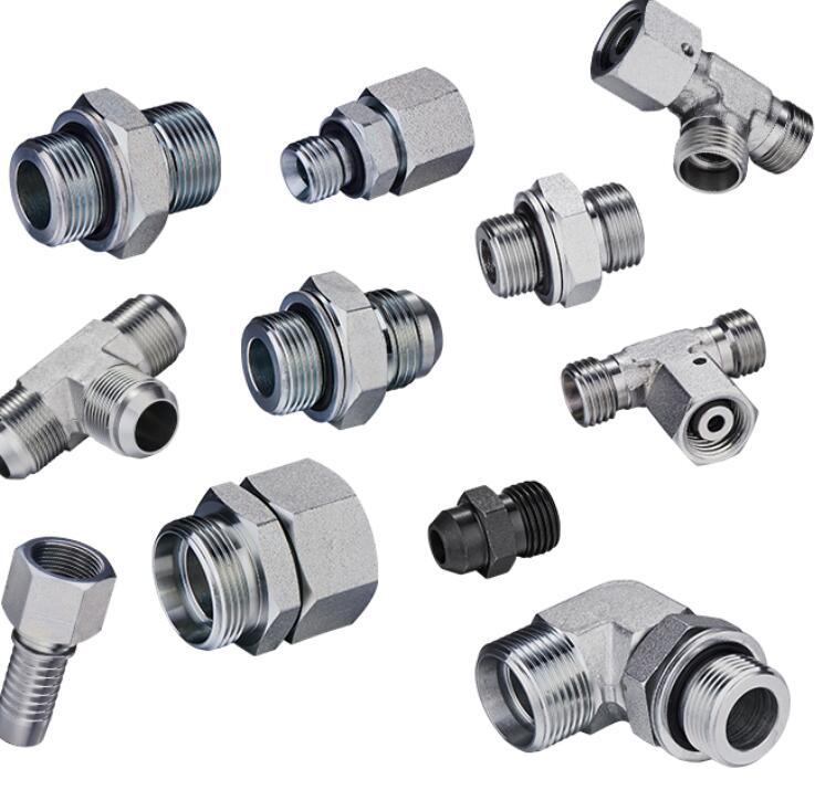 Hydraulic Fittings Wholesalereasonable Price Different Standard Bsp NPT Jic Thread Tube Connectors Fittings Hydraulic Joints Pipeadapters Carbon Stainless