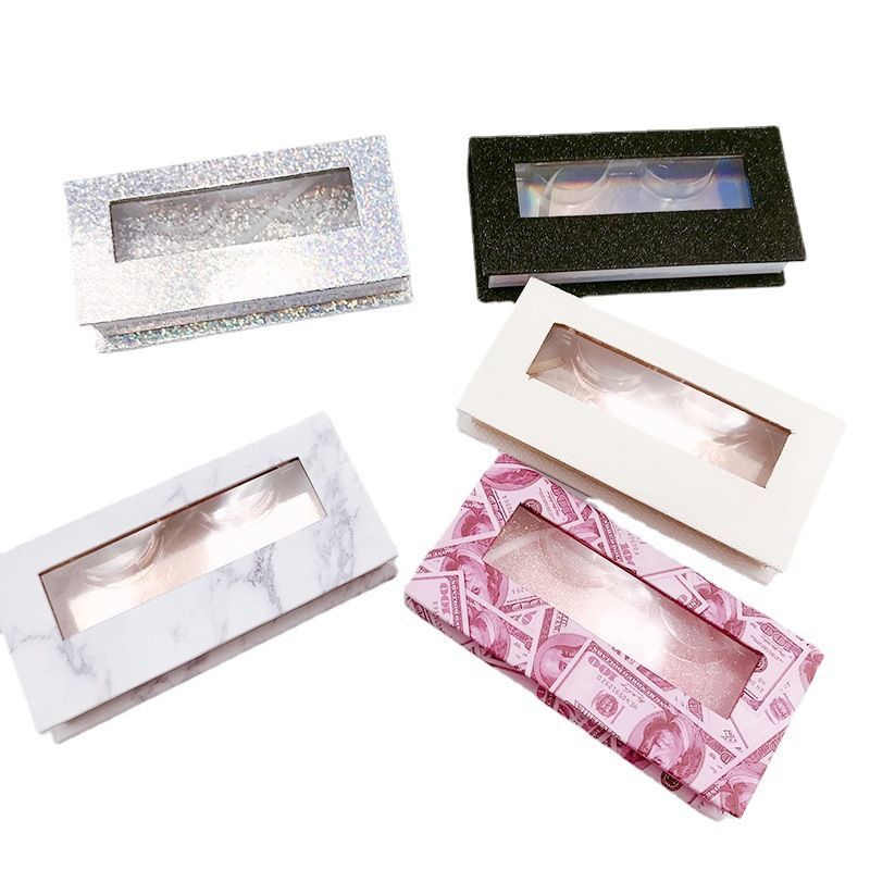 Iconic Pink and Black Printed Eyelash Packaging Box with Custom Window Cut