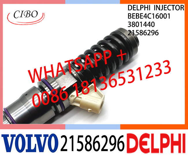 BEBE4C16001 21586296 Common Rail Fuel Diesel Injector BEBE4C16001 21586296 3801440 E1 for VOL 9.0 LITRE INDUSTRIAL