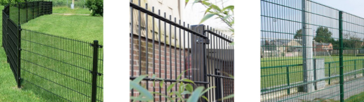 OEM Twin Wire Double Loop Wire Fencing with Square Post 50*100mm