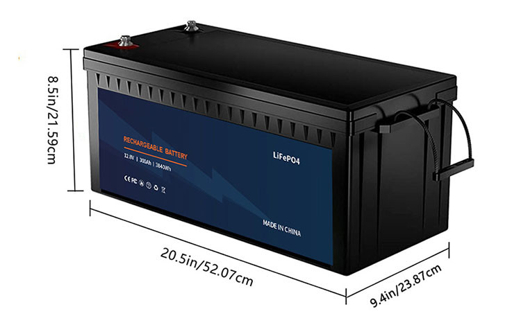 Rechargeable 12V LiFePo4 Battery Lithium Ion Batteries 300ah 12.8V High Capacity