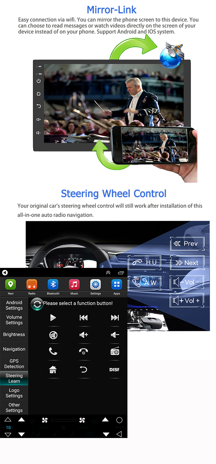 X-Trail MX6 2008-2012 Nissan Touch Screen Radio 2 Din 2G+32G 9.7 Inch HD