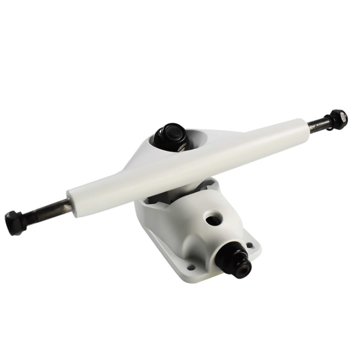 Professional 6.25 Inch Polished cool skateboard trucks Aluminum Silver White
