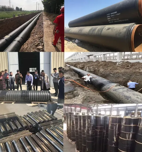 Fiber Reinforced Heat Shrinkable Sleeve Tape for HDPE Drainage / Sewage Pipeline Fitting