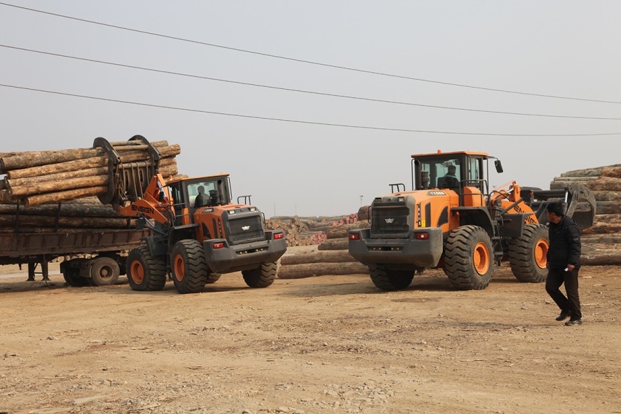 3 Cub Meter Capacity Medium Wheel Loader , 5 Ton Wheel Loader Powerful