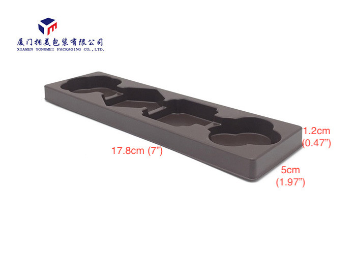 Light Weight Plastic Retail Packaging Boxes PS Tray With 4 Different Shape Caves