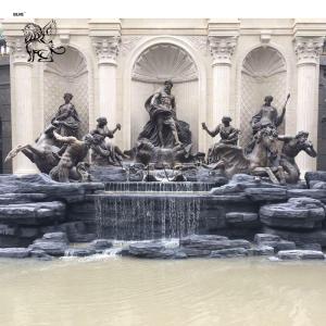  Bronze Trevi Fountain Greek God Poseidon Statue Fontana di Trevi Metal Famous Outdoor Decoration Large Custom Manufactures
