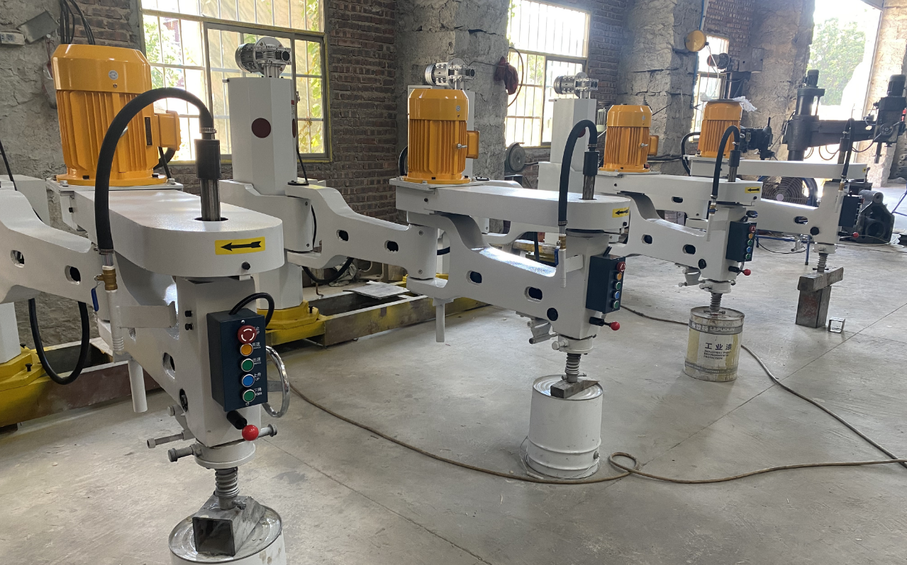 Manual Pnuematic Stone Polishing Machine 2600mm For Granite Monument Gravestone Tombstone