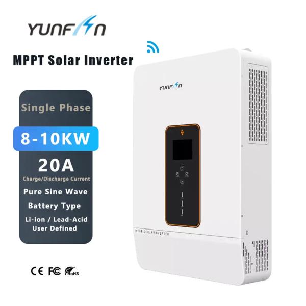 Quality Solar Hybrid 8kw 3 Phase Inverter Single Phase Solar System EU Model 230V for sale