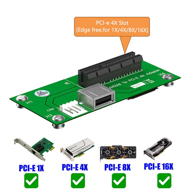 Gold Plated SATA 15pin PCI-E Express X4 USB Riser Card Mini