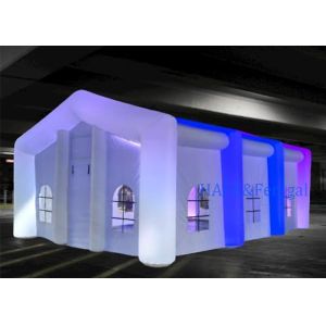 Large Inflatable Cube Tent with LED Lighting For Large Gathering Events Parties