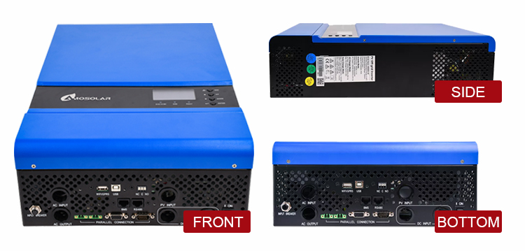 Off Grid Solar Power System with Powerful Amsolar Solar Inverter 3KW 5KW 8KW 10KW