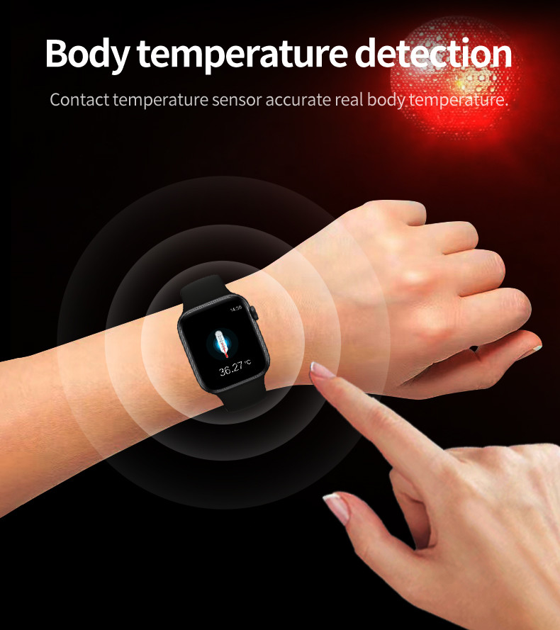 U98 Plus BT 5.0 Iwo5 Body Temperature Smartwatch Bluetooth Call