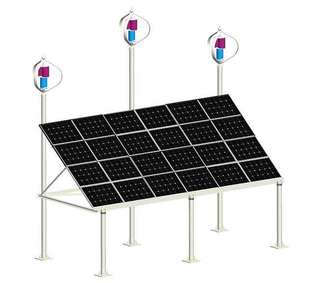 Professional Wind Turbine Solar Panels Hybrid System Remote Area Telecom Station Power Supply