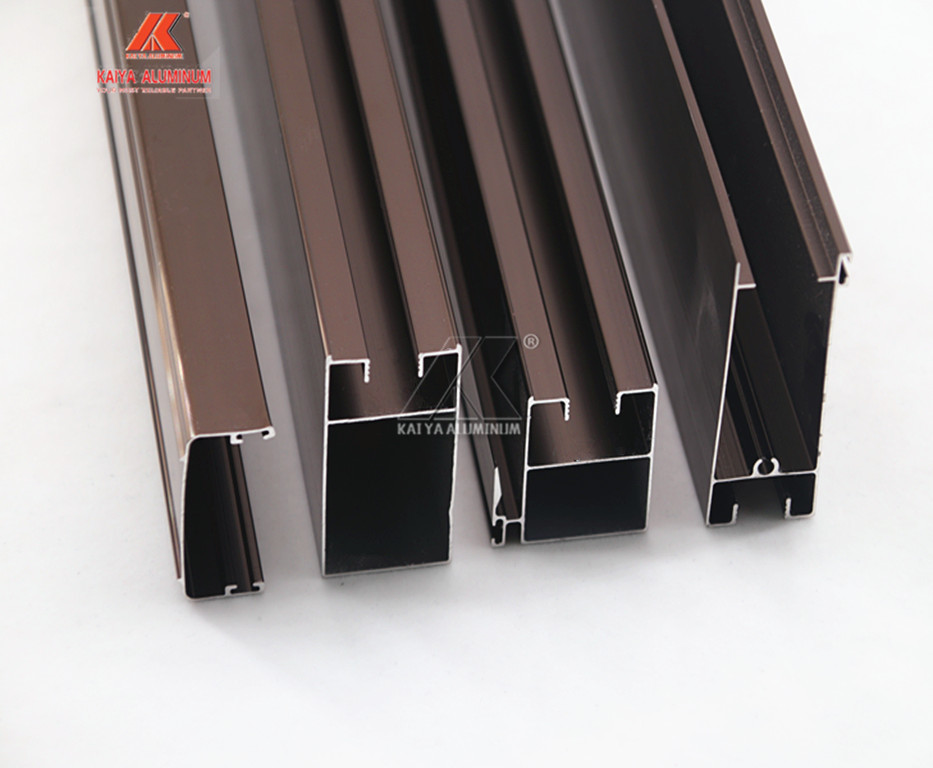 1mm Thick Brown Anodized Aluminum Window Extrusion Profiles For Thailand Market