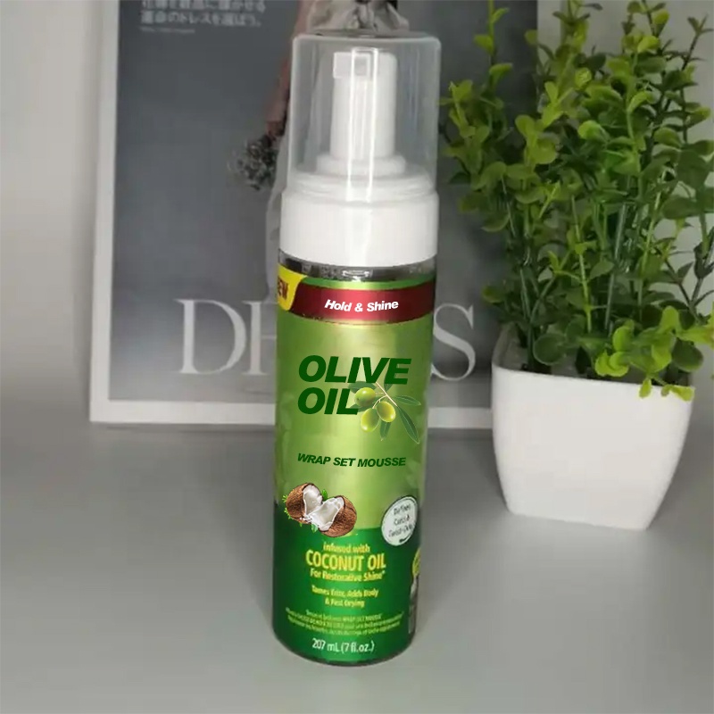 Frizz Control Curl Styling Mousse Silicone Free Strong Hold Hair Mousse