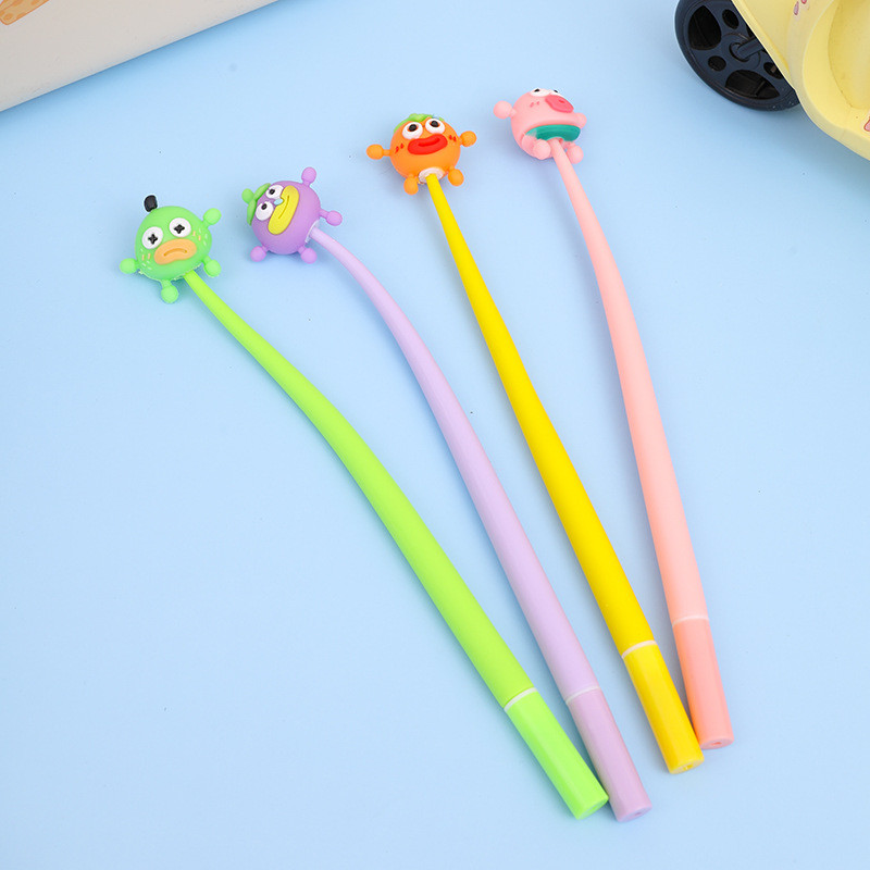 Cute Novelty Gel Ink Pens Cartoon Animal 0.5 Mm Black Ink Pens Bulk For Kids Office School Supplies Christmas Party Gift