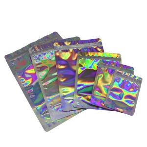  ODM Holographic Stand Up Pouch Biodegradable Aluminium Foil Pouch GMP Manufactures