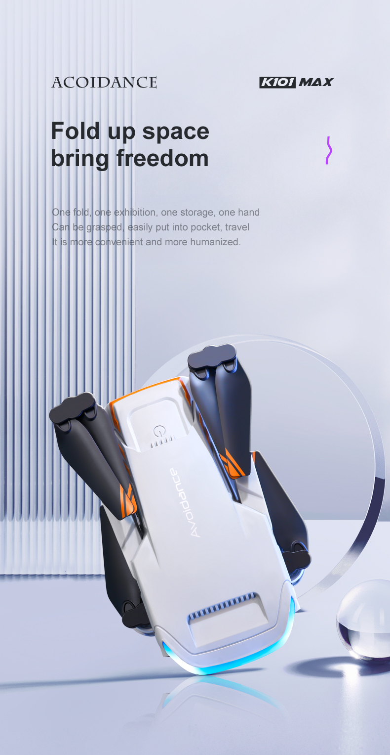 Long Distance Gps Drone Wifi Obstacle Avoidance Drone Toys For Kids Charging time 1 hour K101 Max Drone With Camera 4k
