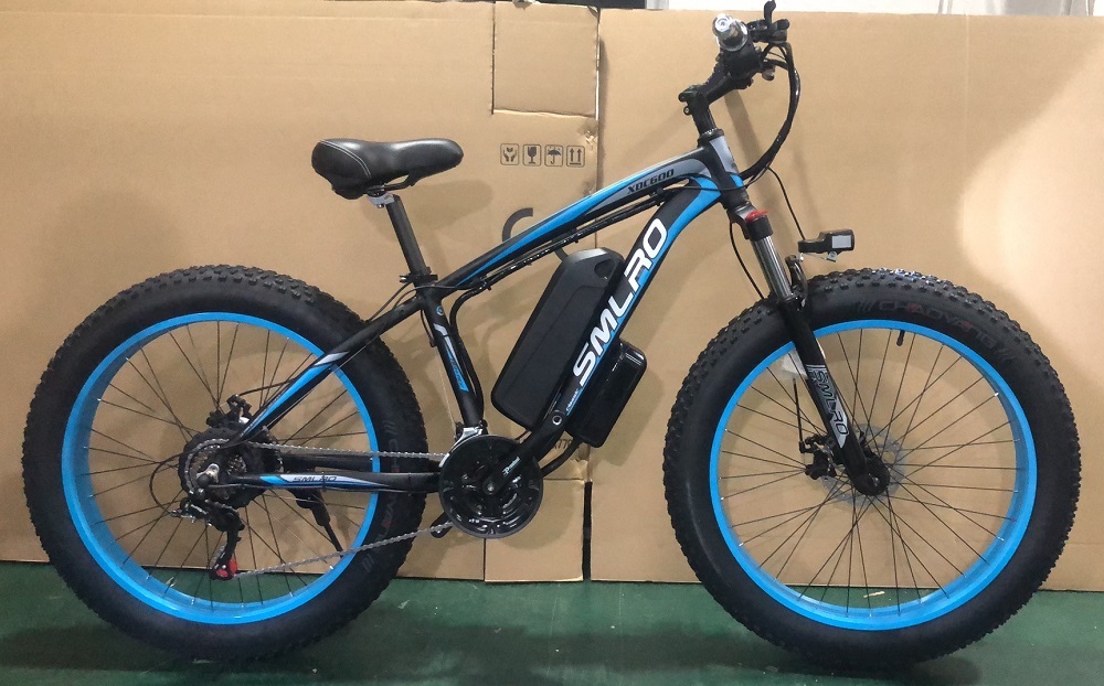 17500mah 26 Inch Fat Tire Electric Bike Brushless Geared 50km/H