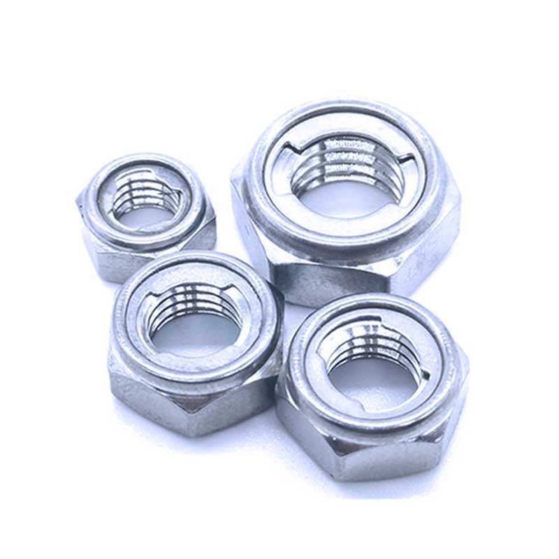 Nuts Metal Insert DIN980 M8 M10 M12 M16 Stainless Steel Hex Lock Nut ASTM Bolts and Nuts