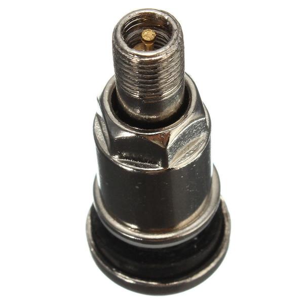 Quality Zinc Alloy Tubeless Car Tyre Valve Silver MS525 5.2 X 0.5 Cm With Dust Caps for sale