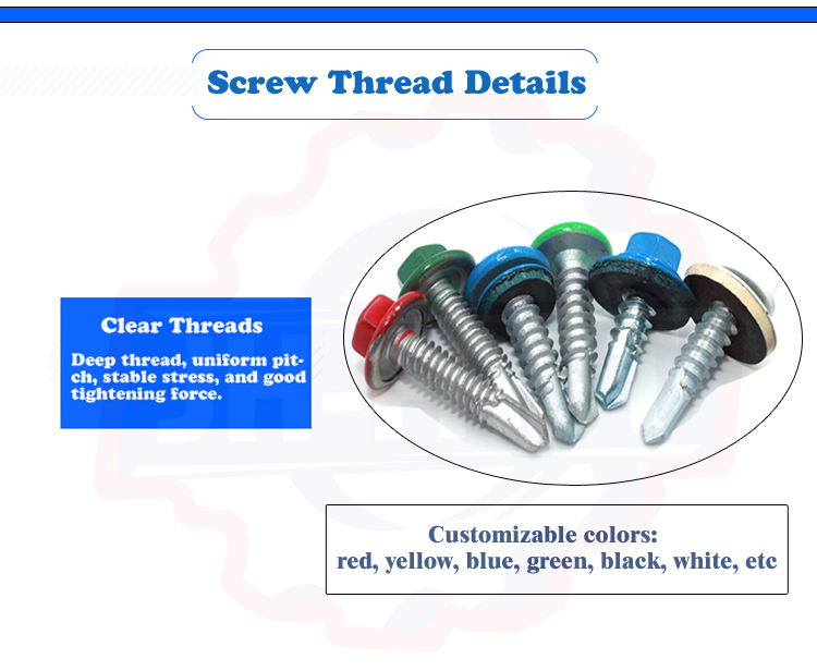 Advantage One-stop Customized Service Din7504 Hexagon Self Drilling Screw for Roofing