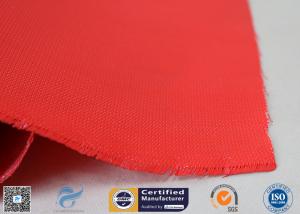  1.5m C-glass High Intensity 40/40g Silicone Coated Fiberglass Fabric For Fireproof Manufactures