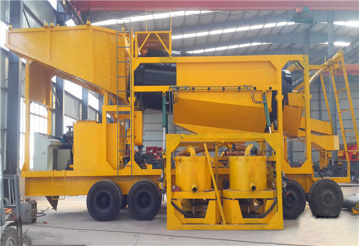Rotary Scrubber Machine Gold Trommel Wash Plant With Diesel Engine